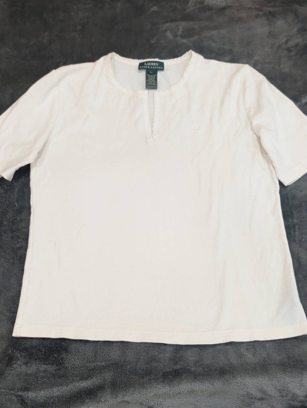 Ralph Lauren  Short-Sleeve Split-Neck Tee Size L